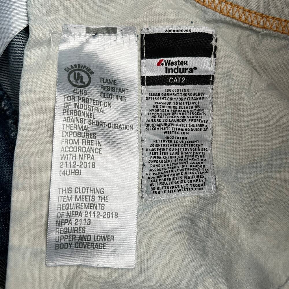 Steelgurd FR Pro Blue Carpenter Jeans 2112 Westex Indura CAT 2 Actual 36x33 - Picture 12 of 12